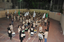 بالصور: سرية كشاف النادي الاسلامي تستعد للاستعراض الكشفي في أول ايام عيد الفطر